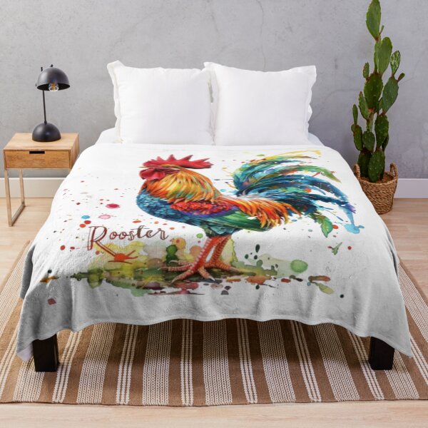 Item preview, Colorful Rooster | Chinese Zodiac Sign | 3D Paint Splash Style designed and sold by AlexLineArt.