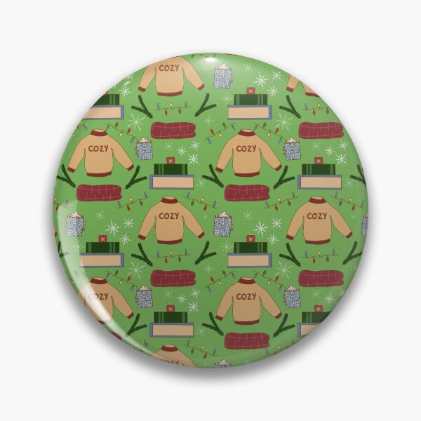 Item preview, Cozy Winter Pattern in Green designed and sold by designsbyklm.