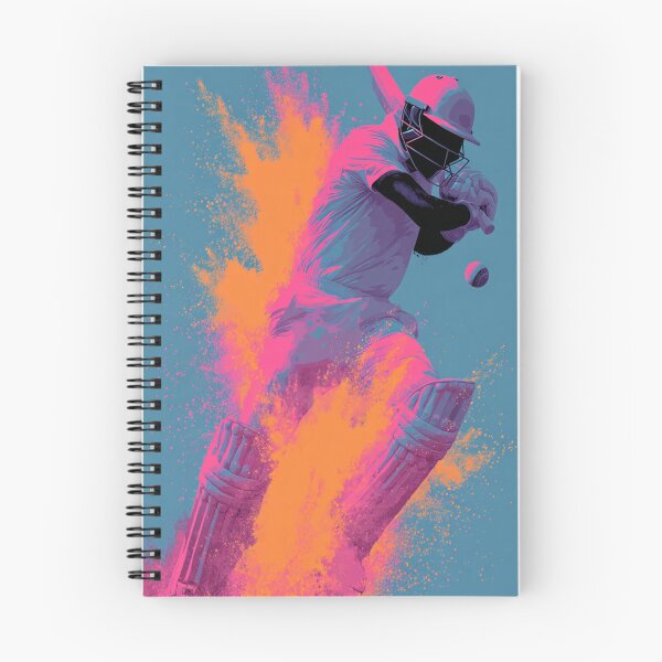 Item preview, Cricket player kicking up splashes of colour during a match Art Inspired By Nature And The Active Outdoors designed and sold by CDC40.