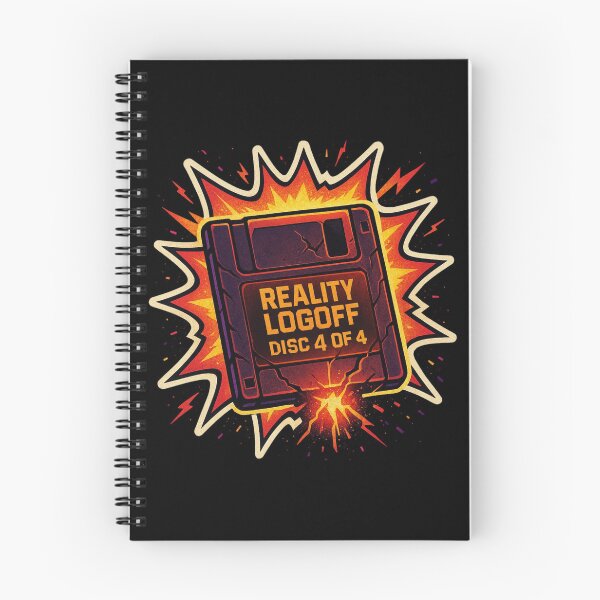 Item preview, Retro Floppy Disk Sticker – Reality Logoff Disc 4 of 4 Comic Explosion designed and sold by JacobKAurumhead.