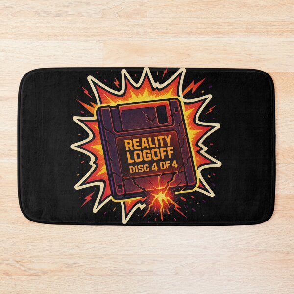 Item preview, Retro Floppy Disk Sticker – Reality Logoff Disc 4 of 4 Comic Explosion designed and sold by JacobKAurumhead.