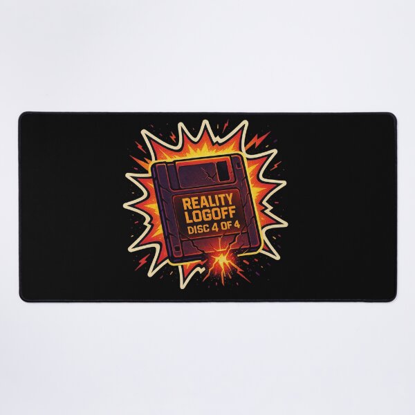 Item preview, Retro Floppy Disk Sticker – Reality Logoff Disc 4 of 4 Comic Explosion designed and sold by JacobKAurumhead.
