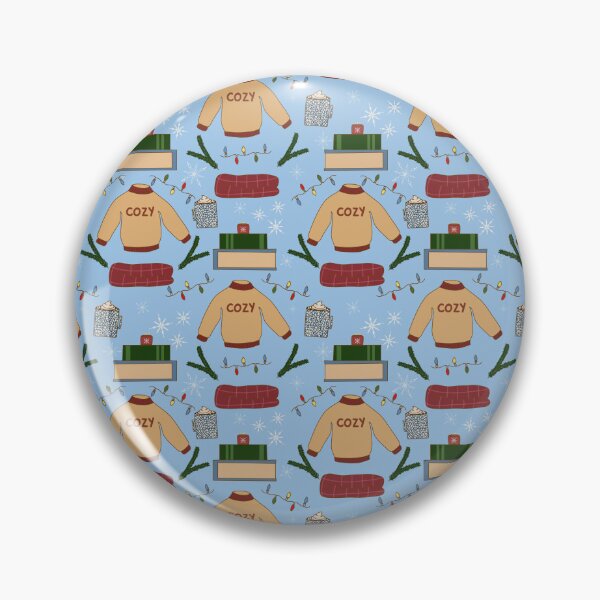 Item preview, Cozy Winter Pattern in Blue designed and sold by designsbyklm.