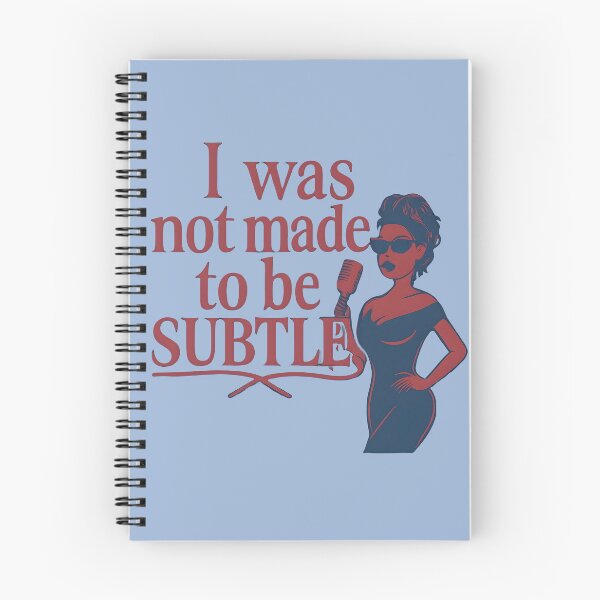 Item preview, “I Was Not Made to Be Subtle” Diva Mic Sticker – Fierce Feminist Quote for Bold Women & Girl Bosses designed and sold by PunchDrop.
