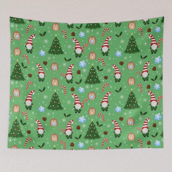 Item preview, Christmas with My Gnomies in Green designed and sold by designsbyklm.