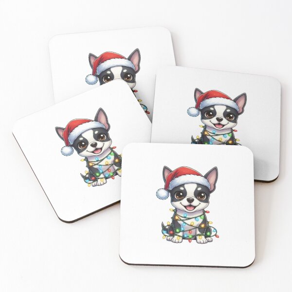 Item preview, Cute Christmas Boston Terrier designed and sold by Trenchling.
