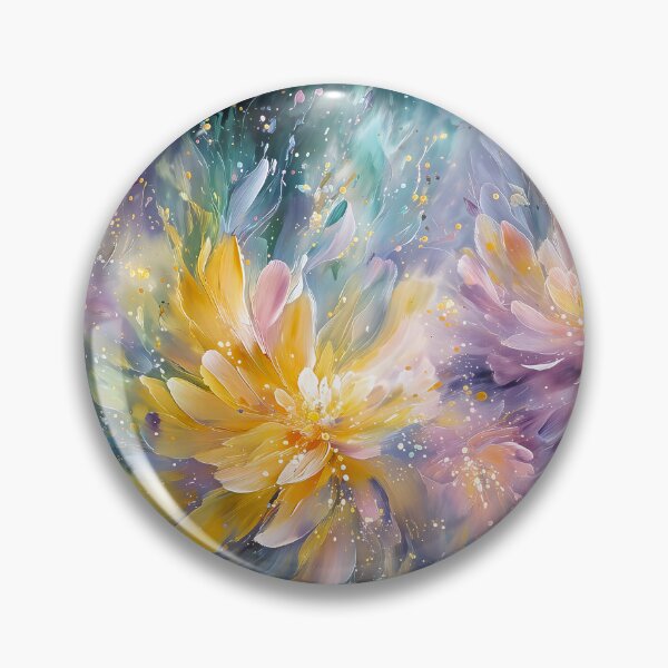 Item preview, Vibrant Floral Abstract Painting with Explosion of Colors designed and sold by Jirka Svetlik, Studio Illuvision.