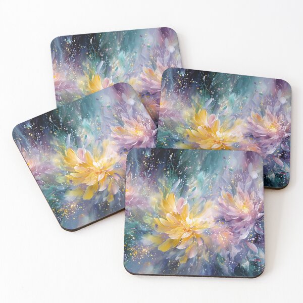 Item preview, Vibrant Floral Abstract Painting with Explosion of Colors designed and sold by Jirka Svetlik, Studio Illuvision.