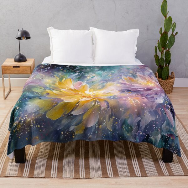 Item preview, Vibrant Floral Abstract Painting with Explosion of Colors designed and sold by Jirka Svetlik, Studio Illuvision.