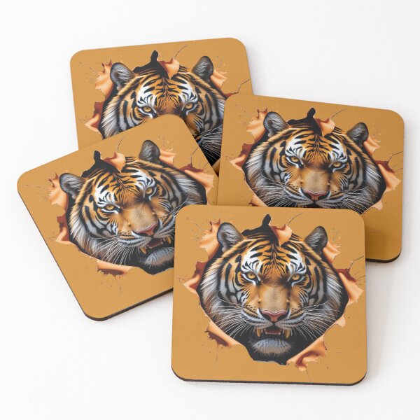 Item preview, Tiger Force – Fierce Tiger Head T-Shirt Design designed and sold by  Cativerse .