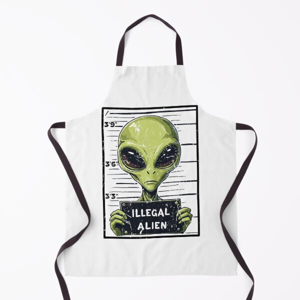 Item preview, Illegal Alien Shirt with Mugshot Alien", "Funny Illegal Alien Tee - Sci-Fi Humor designed and sold by Rockwelder.