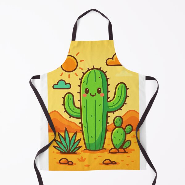 Item preview, Cartoon Playful Desert Cactus – Cute Kawaii Style designed and sold by RouniBoutique.