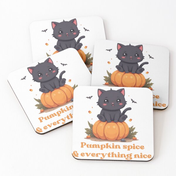 Item preview, Pumpkin spice & everything nice — cute chubby cat with pumpkin vibes! designed and sold by Expender Hub.