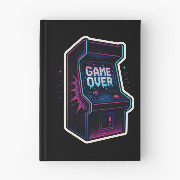 Item preview, Retro Arcade Game Over – Neon Glitch Sticker designed and sold by JacobKAurumhead.