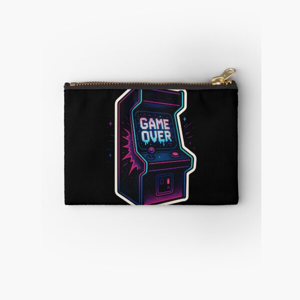 Item preview, Retro Arcade Game Over – Neon Glitch Sticker designed and sold by JacobKAurumhead.