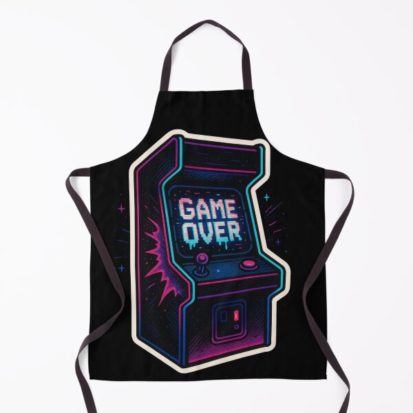 Item preview, Retro Arcade Game Over – Neon Glitch Sticker designed and sold by JacobKAurumhead.
