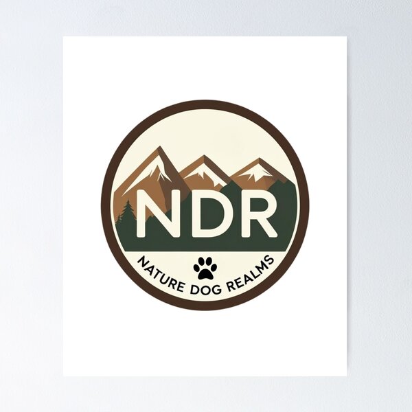 Artikelvorschau, NDR - Naturhundewelten - Logo 2 - Hundepfoten - Berge entworfen und verkauft von NatureDogRealms.
