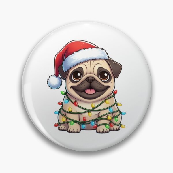 Item preview, Cute Christmas Pug designed and sold by Trenchling.