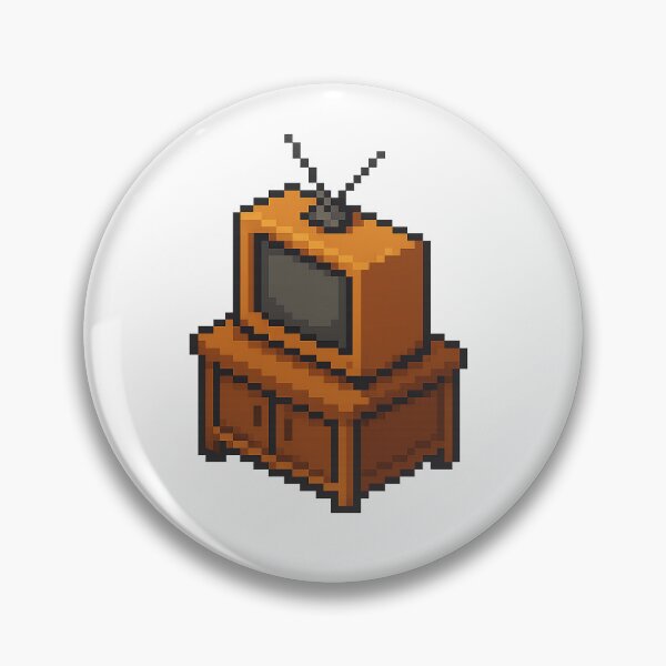Item preview, Vintage Tube TV - Retro Isometric Pixel Art designed and sold by arteopolis.
