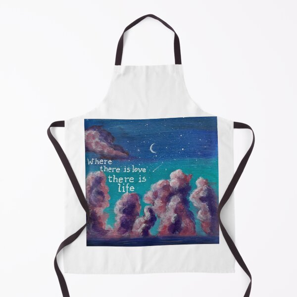 Item preview, Night Sky with Inspirational Quote ‘Where There Is Love, There Is Life’ designed and sold by Boski22.