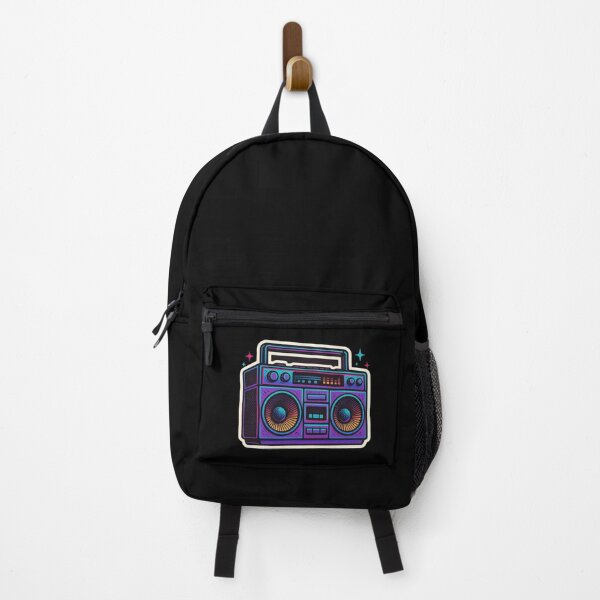Item preview, Retro Boombox Neon – 80s Music Vibes Sticker designed and sold by JacobKAurumhead.