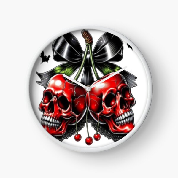 Item preview, scary skull cherries designed and sold by szydelkowanika.