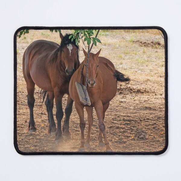 Item preview, Pair of nuzzling horses beneath a tree designed and sold by lisavonbiela.