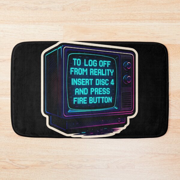 Item preview, Retro TV CRT Glitch – Log Off From Reality Sticker designed and sold by JacobKAurumhead.