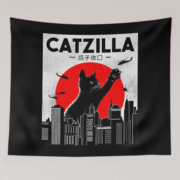 Item preview, Catzilla Funny Ca		 designed and sold by nnaqyuboeyl64.