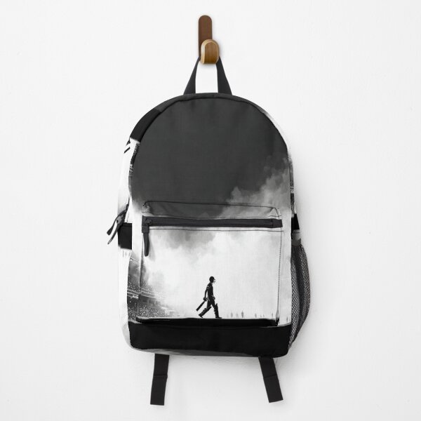 Item preview, Monochrome silhouette of a cricket player against a neon-lit stadium Art Inspired By Nature And The Active Outdoors designed and sold by CDC40.
