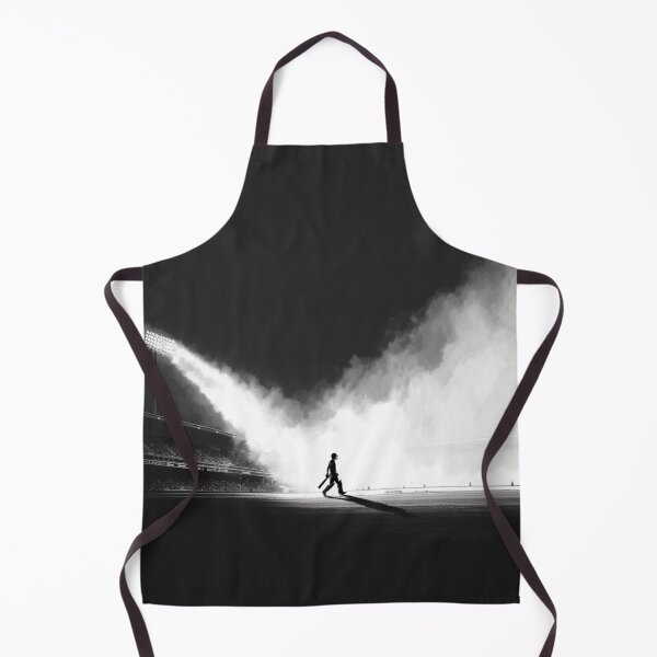 Item preview, Monochrome silhouette of a cricket player against a neon-lit stadium Art Inspired By Nature And The Active Outdoors designed and sold by CDC40.