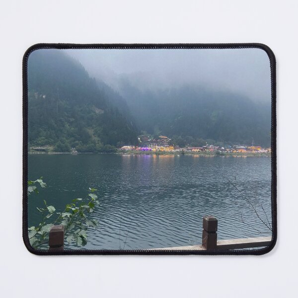 Item preview, Misty Mountain Lake View – Nature Landscape Photography designed and sold by BetulTasarımSanatı.