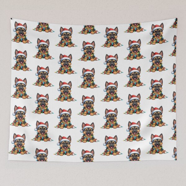 Item preview, Cute Christmas German Shepherd designed and sold by Trenchling.