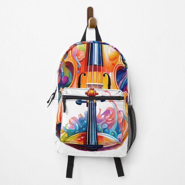 Item preview, Colorful Violin Artwork – Abstract Music and Art Fusion designed and sold by DesignArtist.ia.