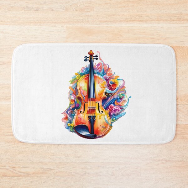 Item preview, Colorful Violin Artwork – Abstract Music and Art Fusion designed and sold by DesignArtist.ia.