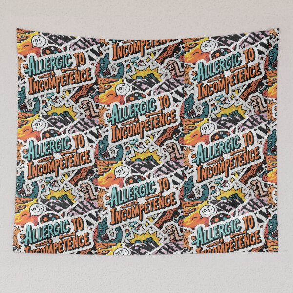 Item preview, Allergic To Incompetence designed and sold by AlinaSCorner.
