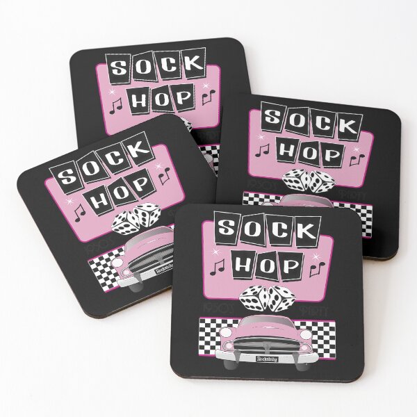 Item preview, 50s Sock Hop Dance Retro 1950s Party Doo Wop Rockabilly Pink 		 designed and sold by vnsqnpsytby24.