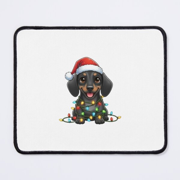 Item preview, Cute Christmas Black Dachshund designed and sold by Trenchling.