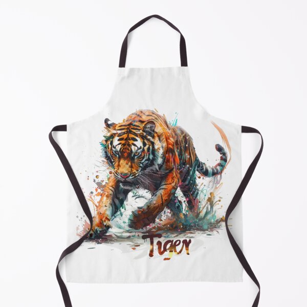 Item preview, Vibrant Realistic Tiger Chinese Zodiac – Color Splash Art designed and sold by AlexLineArt.