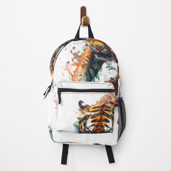 Item preview, Vibrant Realistic Tiger Chinese Zodiac – Color Splash Art designed and sold by AlexLineArt.