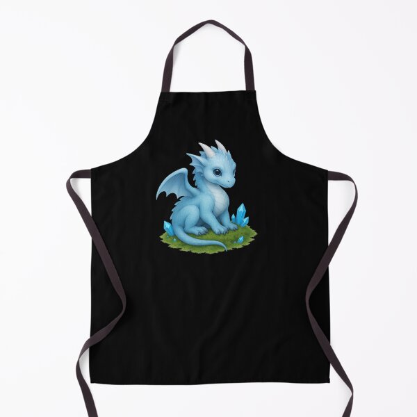 Item preview, Crystal Blue Baby Dragon on Moss designed and sold by Hatchling Hollow.