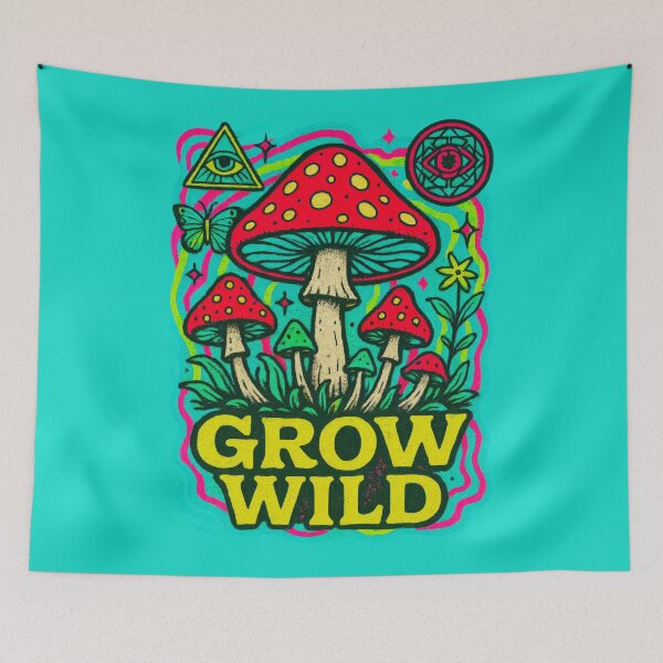 Item preview, Chaotic Solarpunk Mushroom Collage designed and sold by SHHCreations.