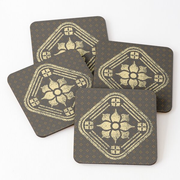 Item preview, Ixora Kamon Pattern designed and sold by urrin DESIGN.