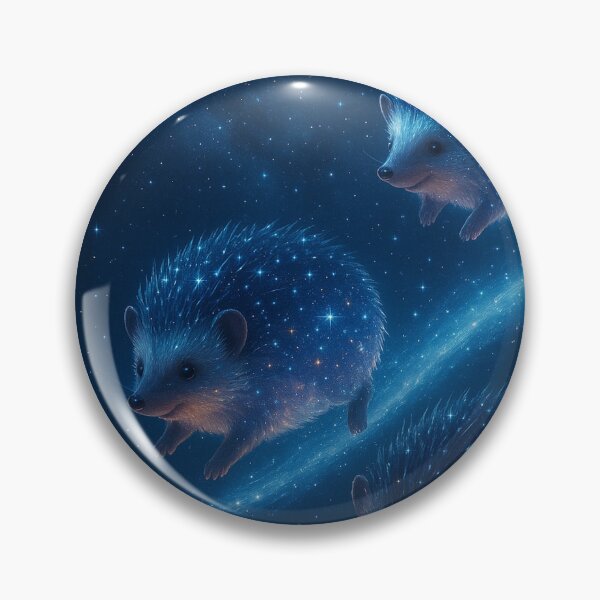 Item preview, Hedgehogs Rolling Across Galaxies Leaving Trails of Stars designed and sold by MindprintStudio.