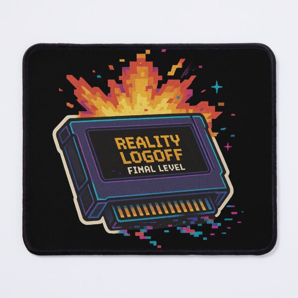 Item preview, Retro Cartridge - Reality Logoff Final Level Explosion Sticker designed and sold by JacobKAurumhead.