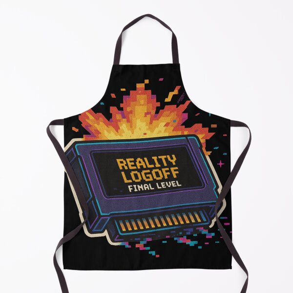 Item preview, Retro Cartridge - Reality Logoff Final Level Explosion Sticker designed and sold by JacobKAurumhead.