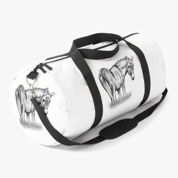 Item preview, Drawing of a donkey looking behind him, rear side view - black colored version designed and sold by SylvieG18.