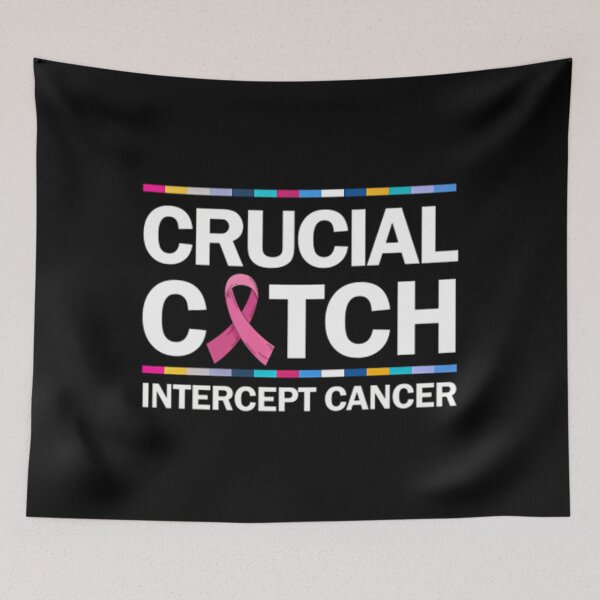 Item preview, Crucial a Catch Intercept Cancer Breast Cancer Awareness Pullover 		 designed and sold by awshozlas76.