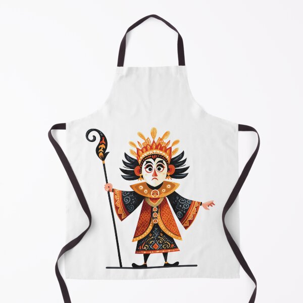 Item preview, Traditional Masked Performer – Cultural Costume Art Illustration designed and sold by DesignArtist.ia.