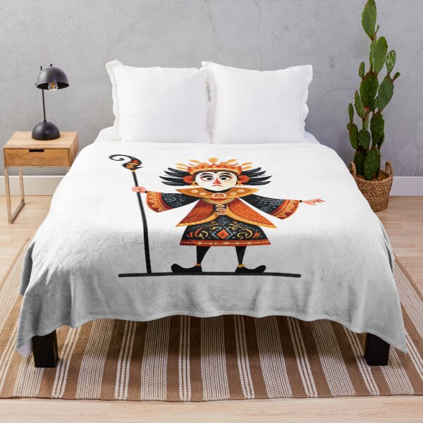 Item preview, Traditional Masked Performer – Cultural Costume Art Illustration designed and sold by DesignArtist.ia.